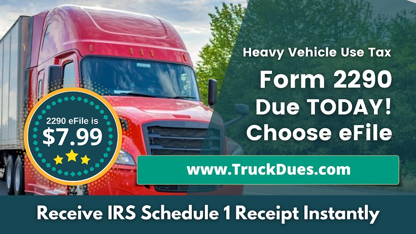 August 31 Deadline for Form 2290